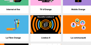Copie d'écran de la page d'accueil du site de la communauté d'entraide Orange